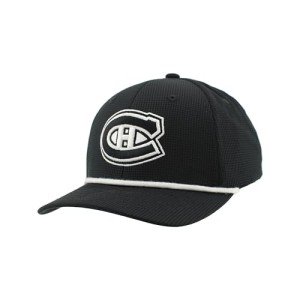 ZHATS Standard NHL Officially Licensed Rope Hat Snapback Backspin Contrast, Black, One Size