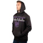 Ultra Game NBA Official Men’s Super Soft Midtown Hoodie Pullover Sweatshirt - Unisex, Sacramento Kings, Black, Medium
