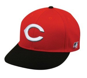 Cincinnati Reds Black Top/Red Bill Youth Cap Official MLB Licensed Adjustable Velro Replica Major League Baseball Hat