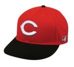 Cincinnati Reds Black Top/Red Bill Youth Cap Official MLB Licensed Adjustable Velro Replica Major League Baseball Hat
