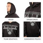 Ultra Game NBA Official Men’s Super Soft Midtown Hoodie Pullover Sweatshirt - Unisex, Sacramento Kings, Black, Medium
