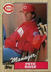 1987 Topps #393 Pete Rose Cincinnati Reds NM-MT MLB Baseball MG
