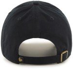 47 NHL Team Color Alternate Primary Logo Clean Up Adjustable Cap Dad Hat, Adult One Size Fits All - Chicago Blackhawks Black