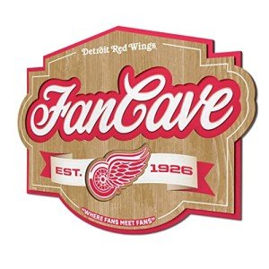YouTheFan NHL Detroit Red Wings Fan Cave Sign