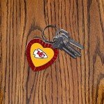 Rico Industries NCAA Cincinnati Bearcats NCAA Rhinestone Heart Colored Keychain, Red, 3-inches in length