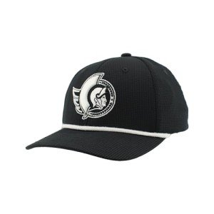 ZHATS Standard NHL Officially Licensed Rope Hat Snapback Backspin Contrast, Black, One Size
