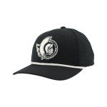 ZHATS Standard NHL Officially Licensed Rope Hat Snapback Backspin Contrast, Black, One Size