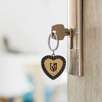 Rico Industries NCAA Cincinnati Bearcats NCAA Rhinestone Heart Colored Keychain, Red, 3-inches in length