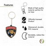 Desert Cactus Florida Panthers Keychain NHL National Hockey League Car Keys Holder (PVC)
