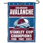 WinCraft Colorado Avalanche 3 Time Stanley Cup Champions Double Sided Garden Banner Flag