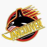 Rare: Vancouver Hockey - Retro Canucks Bumper Sticker Window Vinyl Decal 5"