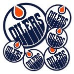 Desert Cactus Edmonton Oilers Sticker Team NHL National Hockey League Vinyl Decal Laptop Water Bottle Car Scrapbook (Type 3 - Main Logo)
