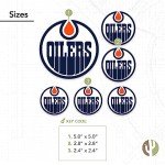 Desert Cactus Edmonton Oilers Sticker Team NHL National Hockey League Vinyl Decal Laptop Water Bottle Car Scrapbook (Type 3 - Main Logo)