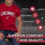 Campus Colors NCAA Adult Gameday Cotton T-Shirt - Premium Quality - Semi-Fitted Style - Officially Licensed Product (Cincinnati Bearcats - Red, Large)