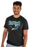Blue 84 Standard NHL Officially Licensed T-Shirt Heathered Black