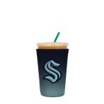Sok It Java Sok NHL Iced Coffee & Cold Soda Insulated Neoprene Cup Sleeve (Seattle Kraken, Medium: 22-28oz)