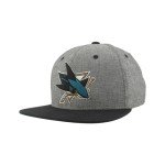 ZHATS Standard NHL Officially Licensed Adjustable Snapback Hat Chambray Heather Black, One Size