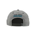 ZHATS Standard NHL Officially Licensed Adjustable Snapback Hat Chambray Heather Black, One Size