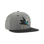 ZHATS Standard NHL Officially Licensed Adjustable Snapback Hat Chambray Heather Black, One Size