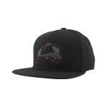 ZHATS Standard NHL Officially Licensed Adjustable Snapback Hat Flat Bill Z11 Black Element, One Size