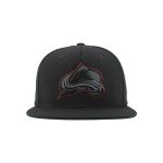 ZHATS Standard NHL Officially Licensed Adjustable Snapback Hat Flat Bill Z11 Black Element, One Size