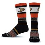 For Bare Feet NHL ANAHEIM DUCKS Friday Dress Sock Team Colors Large