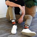 For Bare Feet NHL ANAHEIM DUCKS Friday Dress Sock Team Colors Large