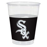 Premium Chicago White Sox Plastic Cups - 16 oz. (25 Pc) - Perfect for Game Day Celebrations & Tailgating Events