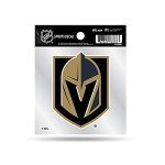 Rico Industries NHL Hockey Vegas Golden Knights 4"x4" Small Style Decal, Team Color