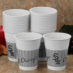 Premium Chicago White Sox Plastic Cups - 16 oz. (25 Pc) - Perfect for Game Day Celebrations & Tailgating Events
