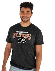 Blue 84 Standard NHL Officially Licensed T-Shirt Heathered Black