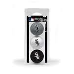 Team Golf MLB Chicago White Sox 3 Golf Ball Pack Regulation Size Golf Balls, 3 Pack, Full Color Durable Team Imprint