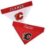 Pets First NHL Calgary Flames Bandana for Dogs & Cats, Small/Medium. - Cute & Stylish Bandana, Team Color, CGY-3217-S-M
