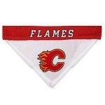 Pets First NHL Calgary Flames Bandana for Dogs & Cats, Small/Medium. - Cute & Stylish Bandana, Team Color, CGY-3217-S-M