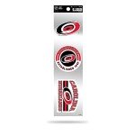 Rico Industries NHL Hockey Carolina Hurricanes 3-Piece Retro Spirit Decals Retro Decal Set