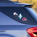 Rico Industries NHL Hockey Carolina Hurricanes 3-Piece Retro Spirit Decals Retro Decal Set