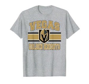 Vegas Golden Knights Stripe Gray Officially Licensed T-Shirt