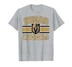 Vegas Golden Knights Stripe Gray Officially Licensed T-Shirt