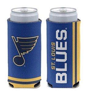 WinCraft NHL St. Louis Blues Slim Can Cooler, Team Colors, One Size