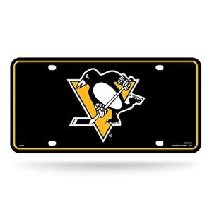 Rico Industries NHL Pittsburgh Penguins Metal License Plate Tag