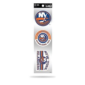 Rico Industries NHL Hockey New York Islanders 3-Piece Retro Spirit Decals Retro Decal Set