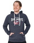 Blue 84 Standard NHL Officially Licensed Tri-Blend Hooded Sweatshirt High Sticking, Team Color