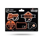 Rico Industries NHL Philadelphia Flyers 5-Piece Die-Cut Decal Sheet