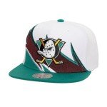 Mitchell & Ness NHL Waverunner Snapback Cap Anaheim Ducks, White