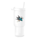 Simple Modern Officially Licensed NHL San Jose Sharks 30 oz Tumbler with Flip Lid and Straws | Hockey Insulated Cup Stainless Steel | Gifts for Men Women | Trek Collection | San Jose Sharks