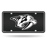 Rico Industries NHL Nashville Predators Carbon Fiber Metal Auto Tag 8.5" x 11" - Great for Truck/Car/SUV
