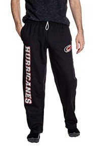 NHL Men's Premium Fleece Official Team Sweatpants (Carolina Hurricanes, X-Large)