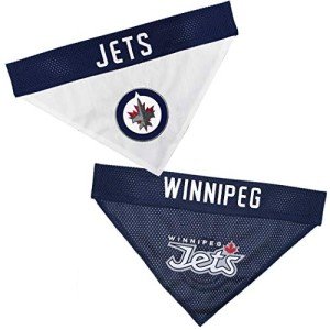 Pets First NHL Winnipeg Jets Dog & Cat Bandana, Large/X-Large. Officially Licensed, Reversible, Game Day, Birthday, Tailgating, Barbeques, Halloween