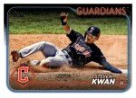2024 TOPPS #312 STEVEN KWAN CLEVELAND GUARDIANS BASEBALL OFFICIAL TRADING CARD OF MLB