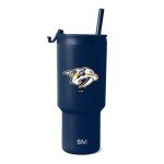 Simple Modern Officially Licensed NHL Nashville Predators 30 oz Tumbler with Flip Lid and Straws | Hockey Insulated Cup Stainless Steel | Gifts for Men Women | Trek Collection | Nashville Predators